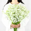 Flores decorativas Guirnaldas 1-5 piezas 63 cm Seda blanca Gypsophila Babys Aliento Sala de estar artificial Dormitorio Hogar Decoración de flores falsas Boda De