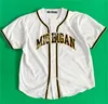 Custom costurei Jersey de beisebol do Michigan Wolverines