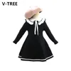 Girl's Dresses Princess Dress for Girls Preppy Style School Clothing 8y 12y xxx Size Lovely Clothing Spring and Autumngirl's