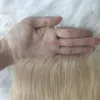 Vente en gros 10 pièces/lot fermeture à lacets transparente HD cheveux bruts droits #613 blond 13*4 5*5 pouces fermetures supérieures à lacets 10 "-20"