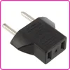 Black/White 6A EU Adapter Plug USA US to Euro Europe Wall Power Charge Outlet Sockets Flat Pin Round Socket ES FR DE IT