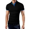 MRMT Merk heren t-shirt Revers Casual Korte mouwen Stiksels Mannen voor Mannelijke Effen Kleur Trui Top Man t-shirt 220618