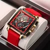 Lige Top Brand Luxury Mens Watches Square Digital Sports Quartz Wrist Watch for Men Waterproof Stopwatch Relogio Masculino 220623