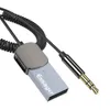 Adaptateur Bluetooth Aux, câble Audio pour voitures, USB, prises 3.5mm, récepteur, émetteur, haut-parleurs de musique, Dongle mains libres