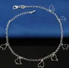 Braccialetti con cavigliere in nastro sterling 925 per donna Gioielli per piedi Bracciale con cavigliera in zirconi intarsiato su una gamba Regali di personalità