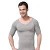 T-shirts voor herenpakketten Pak heren compressie shirt onder onderhirt afslank tanktop workout vest abs buik slanke lichaam shapermers's