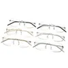 Fashion Sunglasses Frames Square mens glasses clear frame Rimless Eyeglasses Optical