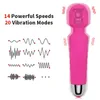 Clitóris g vibrador spot av stick poderoso USB Charge Dildos Wand for Women Vibration Vibration Massager Toys sexy adultos
