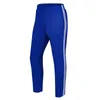 Homme Striple Pantalon Couleur bleue et rouge, pantalon long