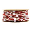 Perles décoratives tissées à la main, ruban de sangle, fleurs de jardinage, emballage cadeau, outils artisanaux, chaîne de perles avec fil 5 mètres x 6mm 1222711