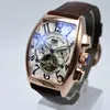 Genewa luksusowy skórzany pasek tourbillon mechaniczny męski zegarek dropshipping dzień data szkielet automatyczne męskie zegarki prezenty wysokiej jakości wykwintny prezent