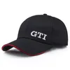 Mode -borduurbrief GTI Baseball caps Solid Wash Cotton Dad Hoeden vrachtwagenchauffeur Hoed unisex Visor Hoge kwaliteit aanpassen Bot