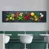 Toile d'art avec graines, épices, poivrons, nourriture, peinture artistique, décoration de cuisine, imprimés d'affiches pour salle à manger, images d'art murales, décor artistique pour la maison