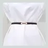 Lederen riem eenvoudig ontwerp dunne decoratieve jurk trui jas taille kleine mode allemaal match gewoon tailleband 220712
