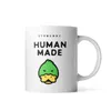 Humano feito xícara de pato voador cachorro quente polar urso impressão de cerâmica caneca humana xícara de café T220804