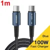 Essager USB C to type C Cable PD100W 60W سلك الشحن السريع لـ Xiaomi 12 Redmi Huawei Mobile Mobile Waring Wire