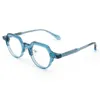 العلامة التجارية Men Designer Eyeglasses Frame Women Pcifice Frames Myopia Gyopia Optical Glasses Polygonal Glasses for Prescription Lens with Box