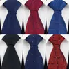 Bow Ties 8cm Tie For Men Polyester Jacquard Tuxedo Necktie Wedding Suits Neck Slim Gravatas Male Bridegroom Corbatas Donn22