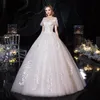 Other Wedding Dresses Vestido De Noiva 2022 Elegant Lace Gown Short Sleeve O-neck Up Ball Robe Mariee