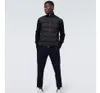 Europe hommes femmes col montant vers le bas manteau laine tricot épissage conception veste mince mince Parkas blanc noir couleur taille S-XL