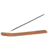 Geurlampen Natuurlijke houten wierookstickhouder Ash Catcher Burner Holder Home Decoratie 0620