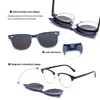 5PCS Magnetyczny spolaryzowany klips na okularach przeciwsłonecznych Kobiety mężczyźni plastikowa rama na nocne okulary przeciwsłoneczne UV400 220531