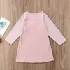 Mädchen Kleider Kinder Baby Mädchen Druck Vogel Muster Top Tuch Blume Mädchen Kleid Cartoon Pferd Prinzessin Geburtstag Party KleidungMädchen