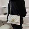 Diamant Muster Luxus Designer Handtasche Kette frauen Tasche 2022 Trend Pu Leder Casual Handtaschen für Frauen Umhängetaschen Weibliche 9696