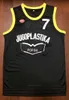 XFLSP Mens Toni Kukoc Basketball Jersey # 7Jugoplastika Jugoslavia Badboy # 72 Biggie Smalls Notorious B.I.G. Stitched Bad Boy Jerseys S-3XL