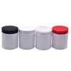 250g White PET Plastic Eye Cream Bottles Screw Lid Empty Hair Wax Pots Cosmetic Packaging Skincare Jar Refillable Containers