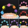 Andra festliga partier som blinkar blomma Garland Arch Cake Decoration Cupcake Toppers Children Birthday Event Christmas Xmas Easteroth