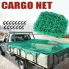 Car Organizer Premium Cargo Net 6.5' X 9.8' Mesh Carabiners Storage Bungee For Boat RV Pickup Truck Bed SUVCar