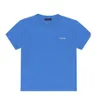 Âge 0-12T Bébé bleu foncé Couleur bleu T-shirts T-shirts à manches courtes Tops Enfants Garçons Filles Enfants Casual Lettre Motif de broderie T-shirts Pull 100-140cm plus Taille 100% coton