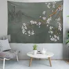 豊かな花タペストリー中国の牡丹タロットルームバックグラウンドウォール装飾絵画自由and車のカーペットホームアートグッドエスギフトJ220804