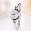 Avanadores de pulso Lúdicos Luxury Gold Rose Casual Quartz Assista Fashion Diamond Bracelet Alloy Simple ChronographWristwatches