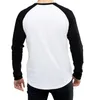Maglietta personalizzata a manica lunga per uomini donne a colori bianchi team scolastico personalizzato top tees abiti fai -da -te full black 220614