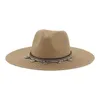 Breda randen hattar halmkvinnor sommar vårband band bowknot elegant sol stor resa avslappnad utomhus strand skydd hattswide