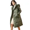 Dames down parkas ftlzz winter ultra lichte eend jas casual sneeuw lagen groene capuchon paraks warme puffer jas ol luci22