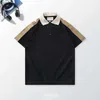 Haute qualité été nouveau t-shirt pour hommes couture réfléchissante sangle polo hommes et femmes modèles de couple revers marée marque manches courtes