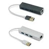 Hubs 3.0 Port 10/100/1000M carte réseau Interface RJ45 USB Hub câble convertisseur adaptateur Gigabit EthernetUSB