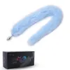 Produits pour adultes Métal 9 couleurs au choix 75 cm de long laine artificielle Queue anale plug anal jouets sexuels Érotique Dilatateur anal stimulation de la queue m5869546