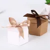 25 / 50st Kraftpapper Hexagon Cardboard Box Candy Box DIY Biscuit Favor Presenter Boxar Baby Shower For Födelsedag Bröllopsfest dekor CX220423