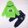 Bebek Giyim Setleri Çocuklar 2 3 4 5 6 Yıl Doğum Günü Takım Erkek Terziller Çocuk Marka Spor Takımları Hoodies Top +Pants 2PCS Set 220507