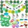 Dinosaur Party levererar Little Dino Party Theme Decorations Banner Balloon Set för Kids Boy 1st Birthday Party Baby Shower Decor 200929