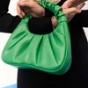 Women Top Handle Bags 2022 Pu Leather Poures وحقائب اليد أنثى Shopper Summer Fashion غير الرسمية ألوان صلبة مطوية أكياس الرغيف الفرنسي G220429