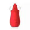 NXY Vibrators Hot 3 Färger Vuxen Kvinna Toy Multi Oral Licking Clitoris Vagina Stimulator Rose Tongue Sucking Vibrator Sex för Women 0411