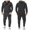 Spring Men Tracksuits Brand Logo Sportswear Autumn Men's Set Jacket Pants Casual Male Gym Sweatshirt 2 Piece Set