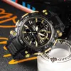 Smael Top Luxury Watches Men Dual Display Watch Waterproof Mens Sport Wristwatch Mens Mersil Army Clock Male Stopwatch 1921 220530