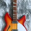 6 String Electric Guitar Ricken 360 Kiraz Kırmızı Patlama Gövde Gülağacı Klavye