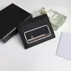 New Card Holder Wallet Ladies Men Pure High End Luxury Designer Belt Box